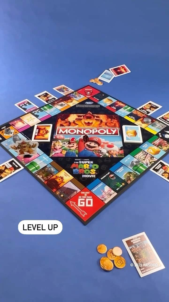 Hasbroのインスタグラム：「Level up your game with Monopoly The Super Mario Bros. Movie Edition! @nintendoamerica @universalpictures @illuminationent」