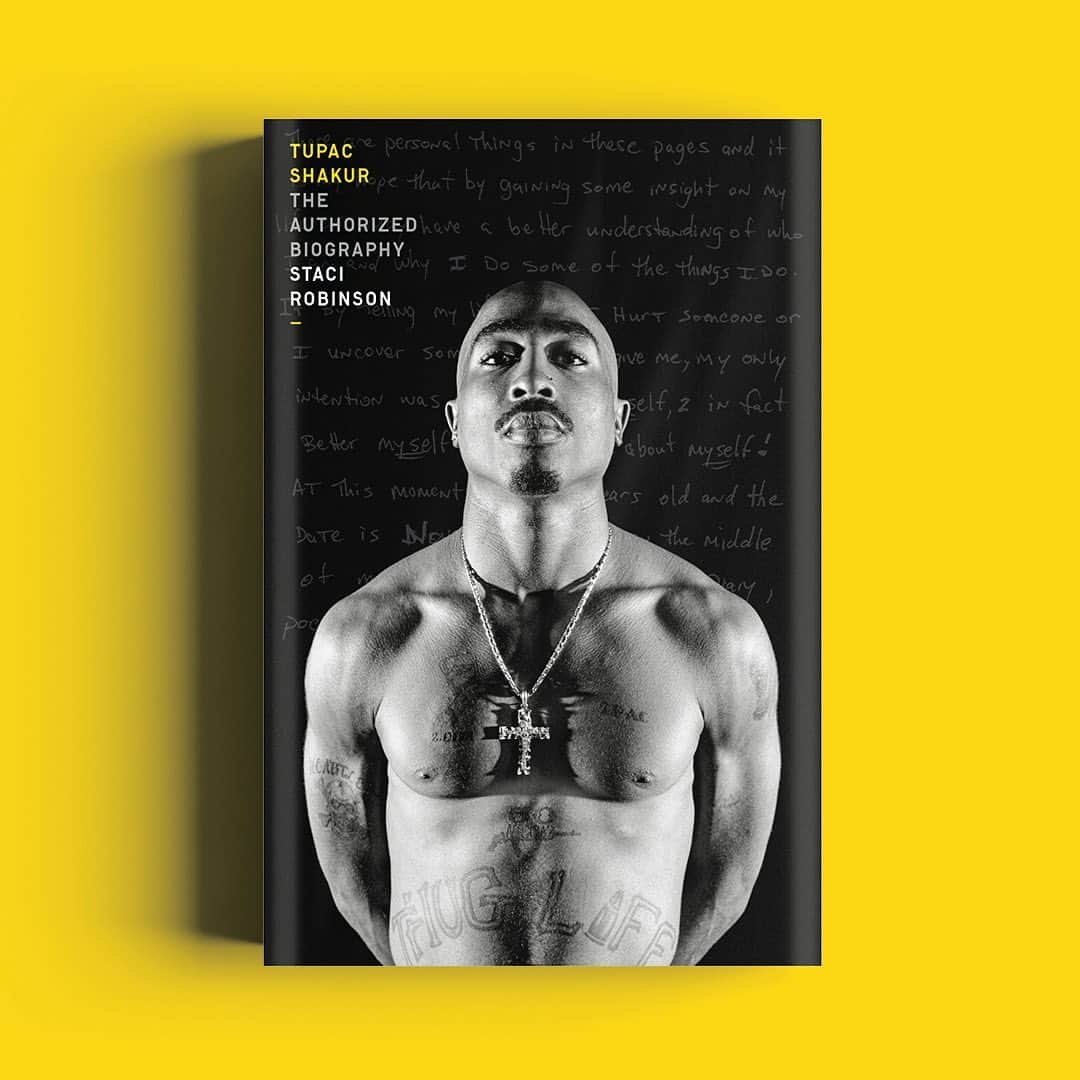 2Pacのインスタグラム：「The authorized biography of Tupac Shakur, by Staci Robinson will be published this fall from @crownpublishing. A moving exploration of Tupac’s life and legacy, illustrated with photos, mementos, handwritten poetry and much more. Preorder now everywhere books are sold!」