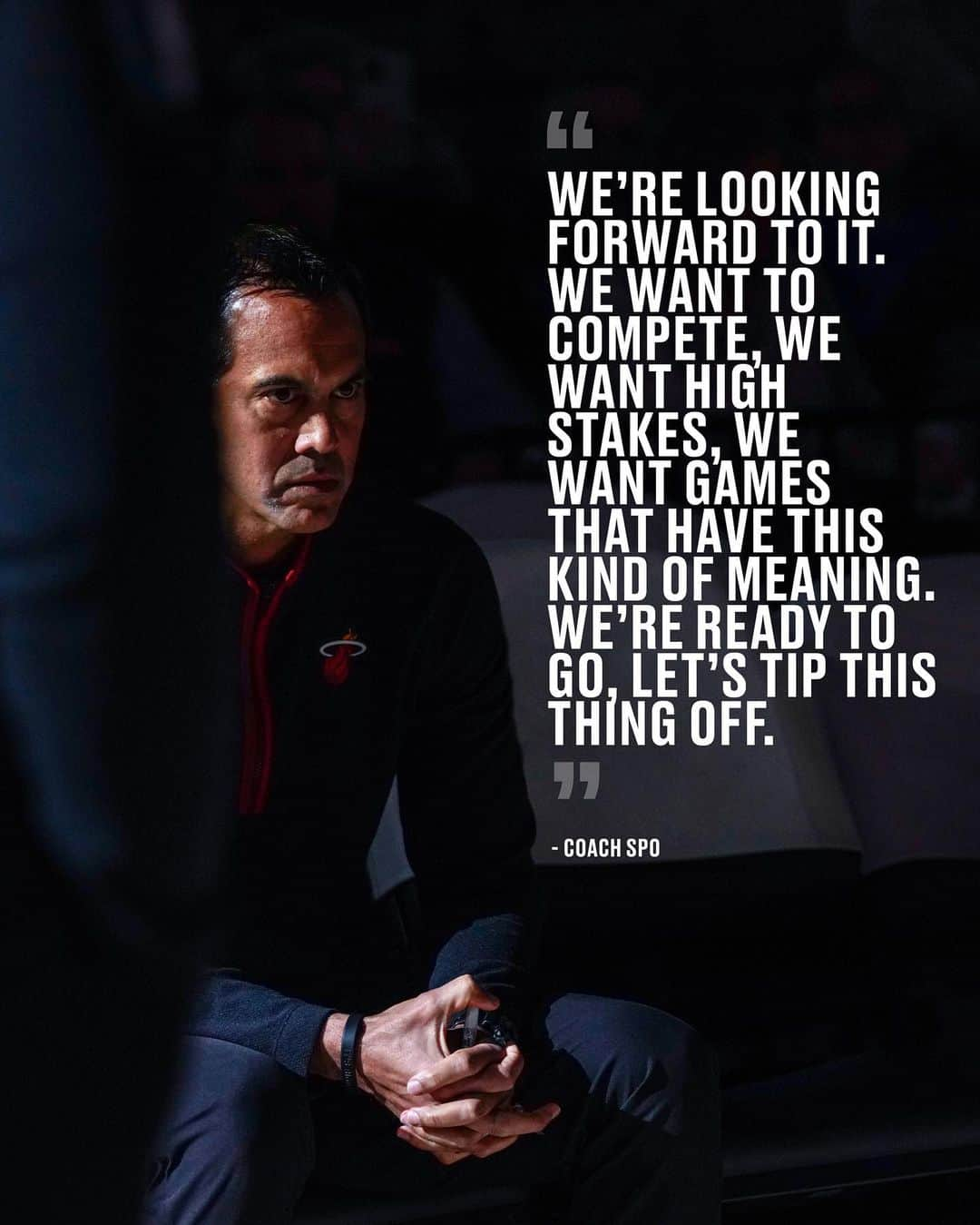 Miami HEATさんのインスタグラム写真 - (Miami HEATInstagram)「Spo is ready. #HEATNation are you?」4月12日 1時37分 - miamiheat