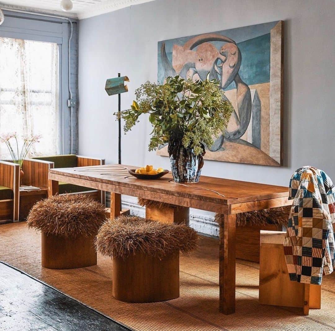 Nora O´Neilのインスタグラム：「Manhattan apartment of @greenriverprojectllc & @bode」