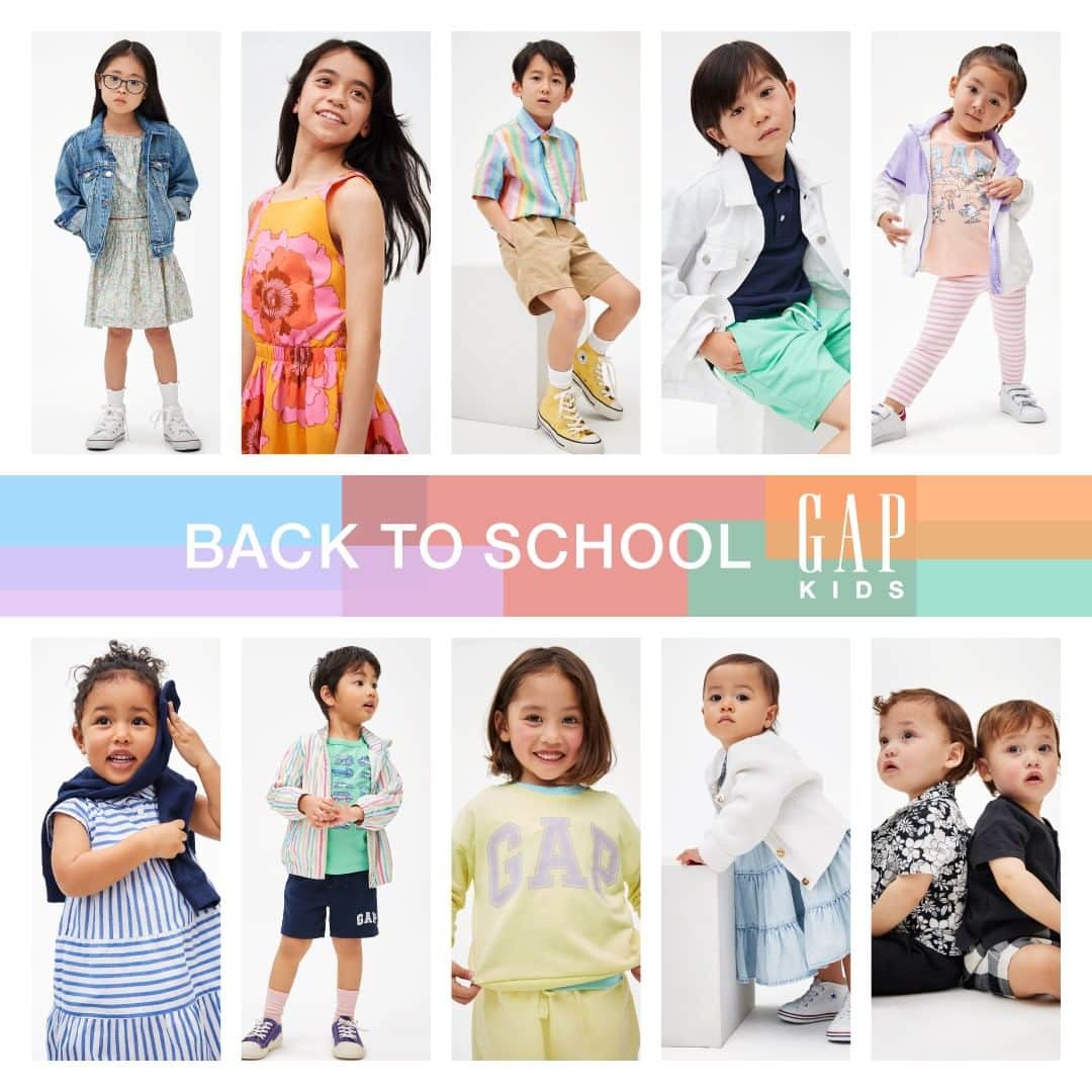 GapKids_jpのインスタグラム：「新入学園・新学期をおしゃれに彩るアイテムが揃うスプリングコレクション♪　 どきどきわくわく、小さくて大きな一歩を踏み出そう！  #backtoschool #gapkids」
