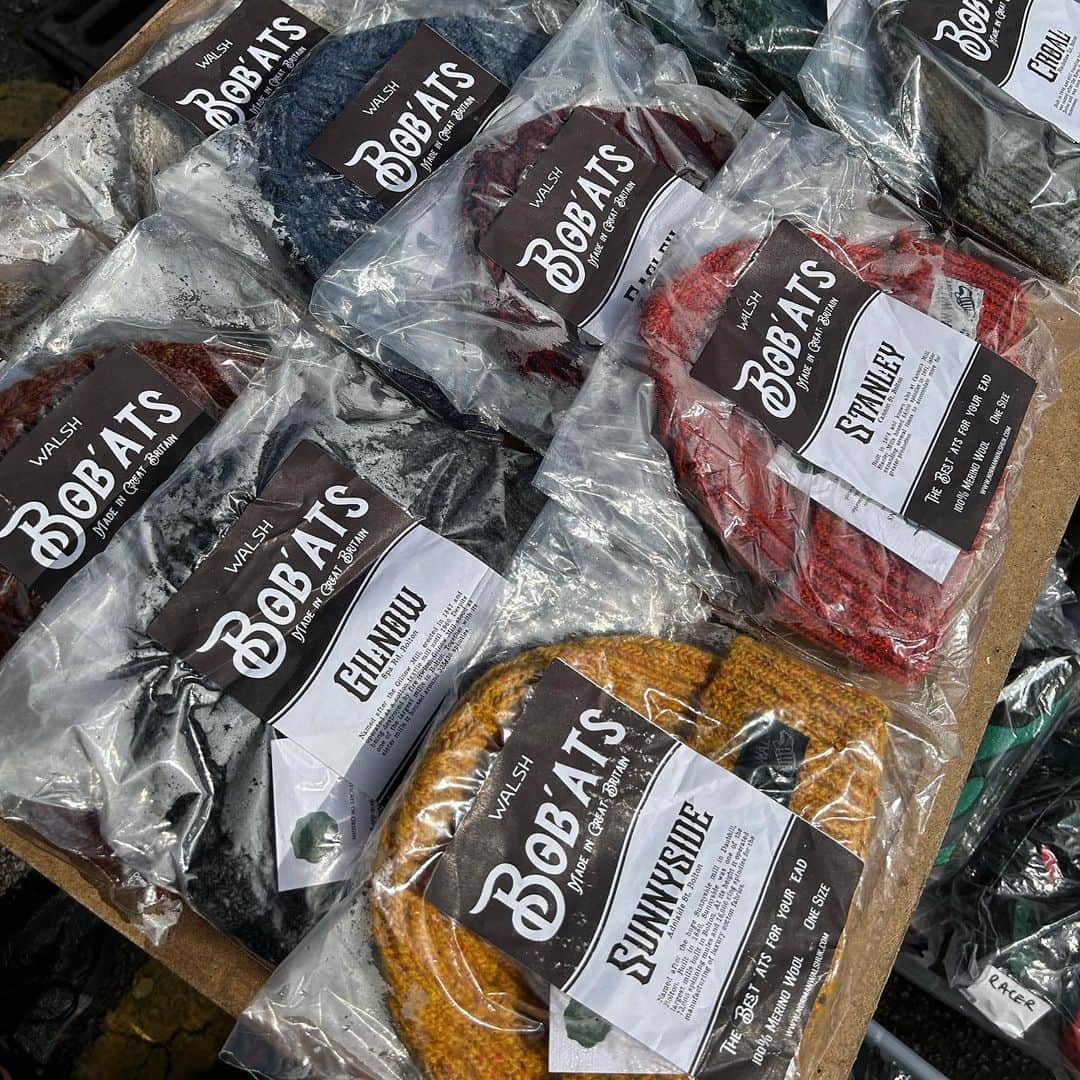 ウォルシュのインスタグラム：「The Walsh Bob’ats at the Rivington Pike Pop-Up 🇬🇧  #normanwalsh #britshmade #hats #accessories #madeinuk」
