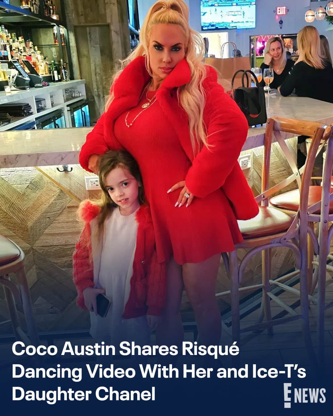 E! Onlineさんのインスタグラム写真 - (E! OnlineInstagram)「Coco Austin may need to shake off the negative comments after shaking it with her daughter. See why fans are calling her out at the link in bio. (📷: Instagram)」4月12日 10時00分 - enews