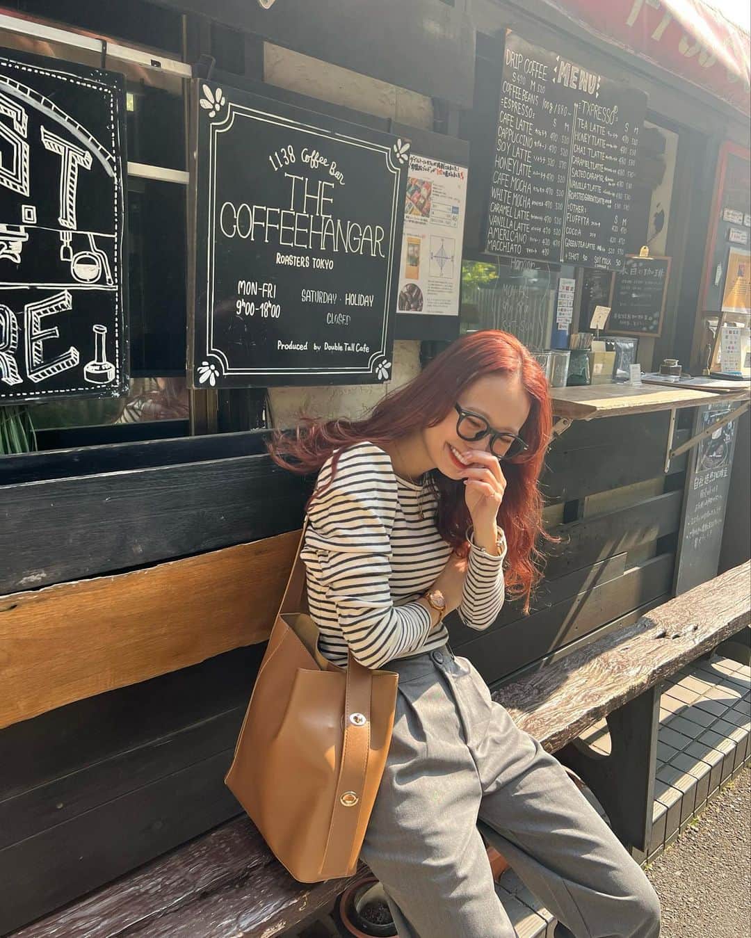 のインスタグラム：「☕️𓂃𓈒𓏸︎︎︎︎  ⁡ ⁡ 今日は久しぶりにカフェはしごしたりで 時間を気にせずに過ごせたなぁ🥺💓 ⁡ この写真は別日だけどね🤭♡ ⁡ ⁡ 最高な1日でした(❀´꒳`) 明日からまた頑張れる🌼 ⁡ ⁡ #渋谷 #渋谷カフェ #カフェ #カフェ巡り #東京カフェ #おしゃれカフェ #美味しい #笑顔 #都内カフェ巡り #都内カフェ #カフェTime #カフェタイム #ランチ #ランチタイム  #ラテ  #塩キャラメル #塩キャラメルラテ  #Latte #mai___food #cafe  #coffee #tea #teatime #happyday #伊達メガネ #ボーダーコーデ #スニーカー #スニーカーコーデ #スニーカー女子」