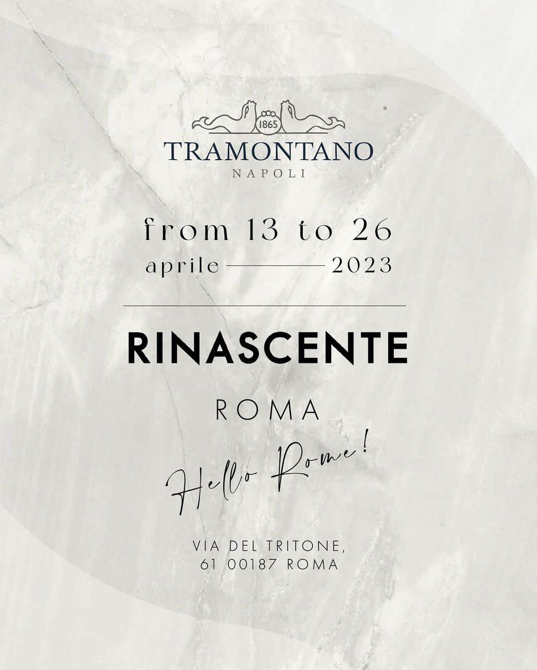 トラモンターノのインスタグラム：「👋🏻 Roma !   Da domani ci trovate in Rinascente a Via Del Tritone 💓  #Tramontano #TramontanoNapoli #TramontanoHeritage」