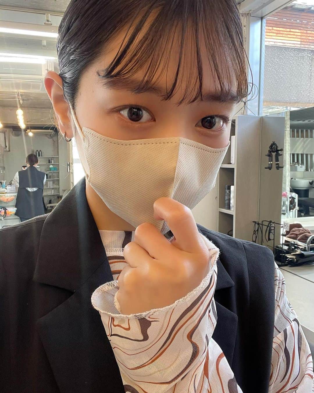 佐藤 渚のインスタグラム：「前髪切った。  #前髪カット　#シースルーバング」