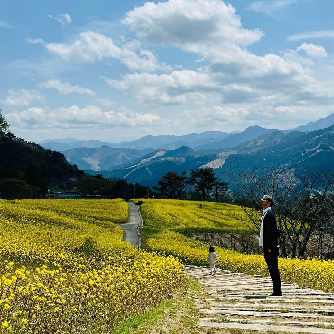櫻内渚のインスタグラム：「#翠波高原#菜の花#癒やしの場所 #一番最後の写真を撮ったのは俺 #あとは、、、 #しかしちょい成長」