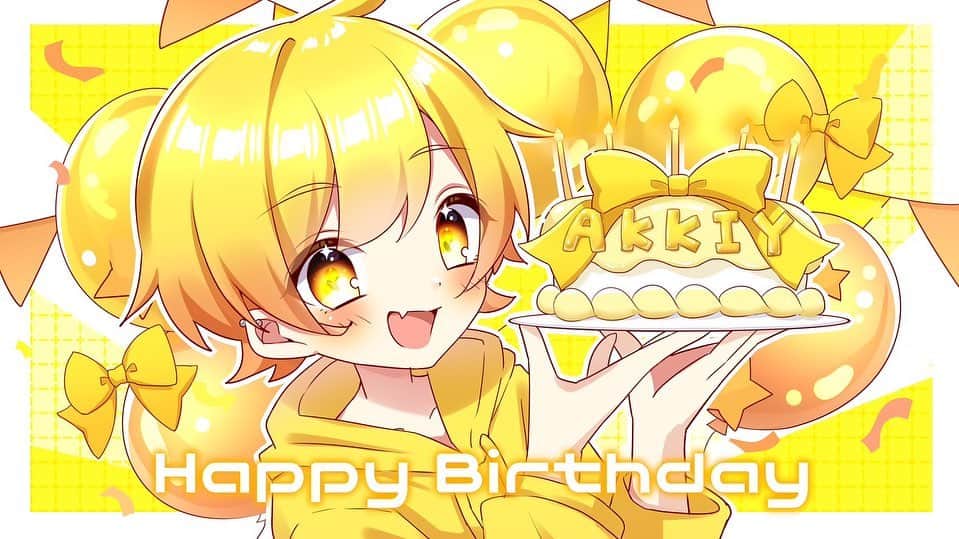 からつけあっきぃのインスタグラム：「誕生日わーい #レコーディング行ってきます #からつけあっきぃ #あっきぃ」