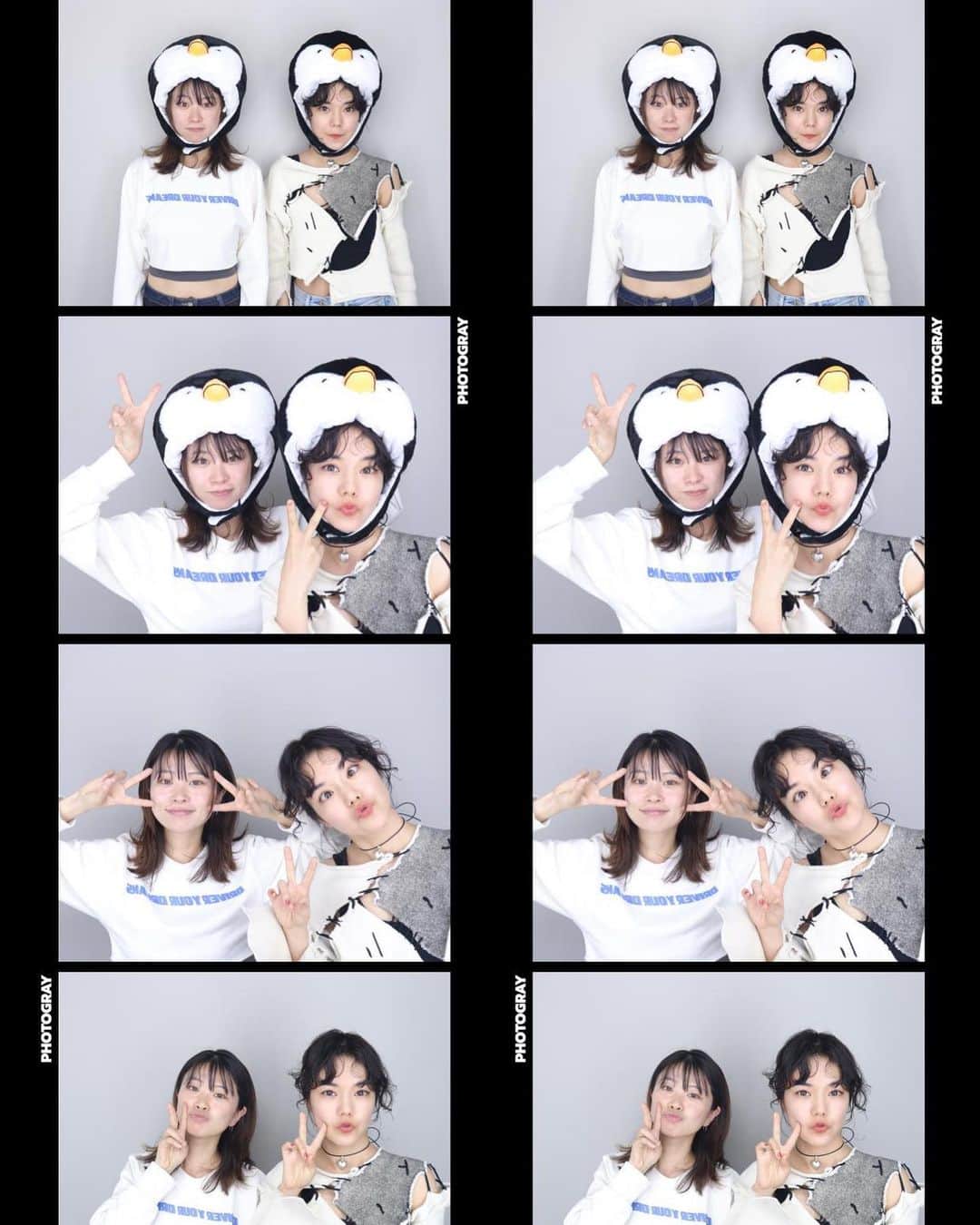 長澤メイのインスタグラム：「プリクラ楽しい🥹🫶💕 原宿にありましたw  #プリクラ #photgray」
