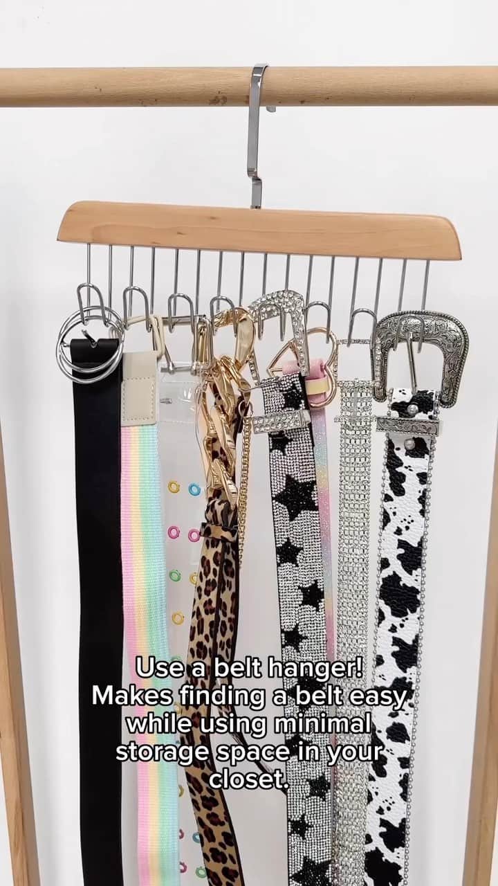 SHEINのインスタグラム：「Are your belts in a tangled mess? 😵‍💫 This space-saving hack really said “waist space, don’t waste space” 😉💫  🔎12535428  #SHEIN #SHEINforAll #SHEINstyle #fashion #chic」
