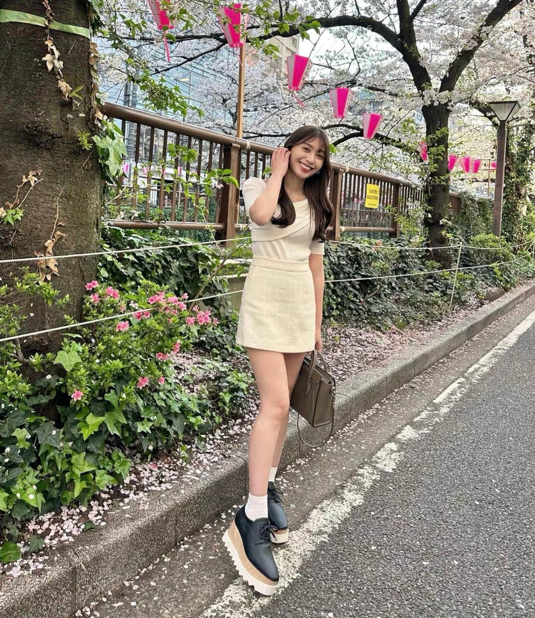 椚ありさのインスタグラム：「もっと暖かくなってほしいな~🥹🌸」
