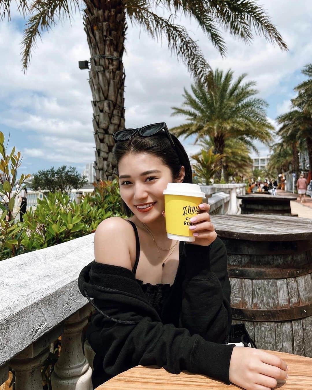 浪花ほのかのインスタグラム：「暖かった沖縄の日🔆🔆🥑」