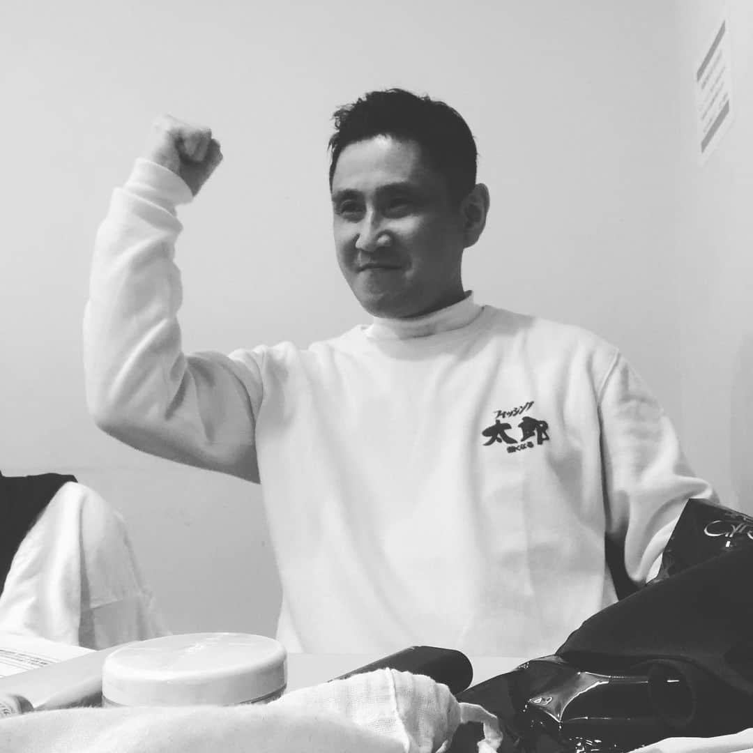 おたこぷーのインスタグラム：「告知桃子の前のフィッシング太郎です。 本日はテレビの収録でした。 詳細は後日桃子です！ #特番」
