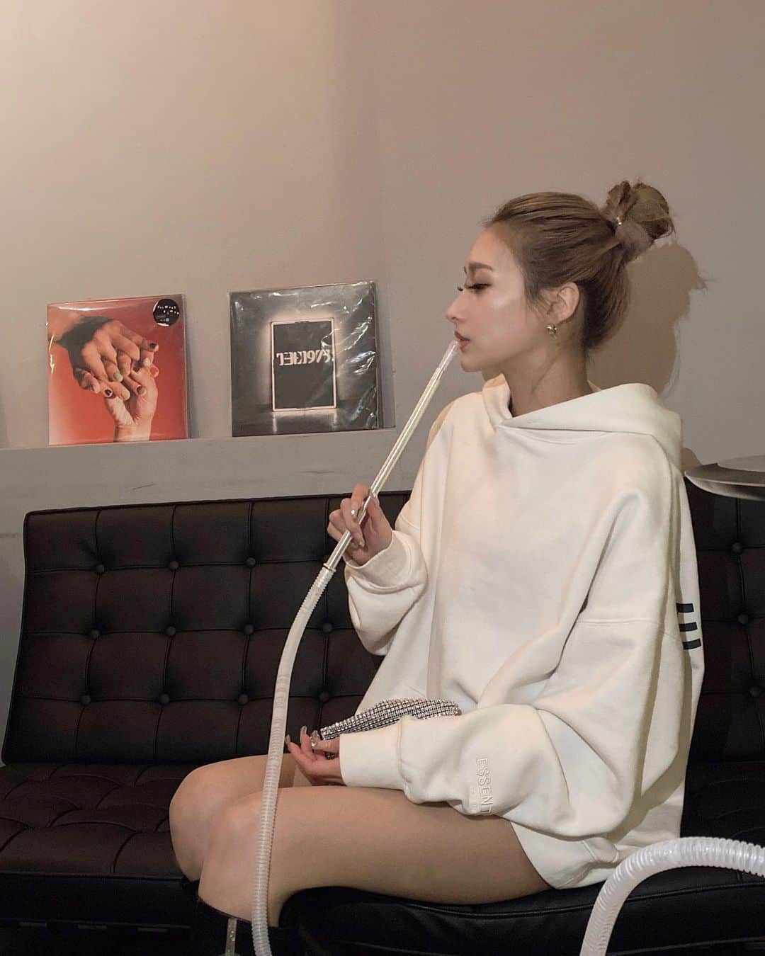 RISAのインスタグラム：「みんなみたいに煙いっぱい出したい🤢🫀笑」