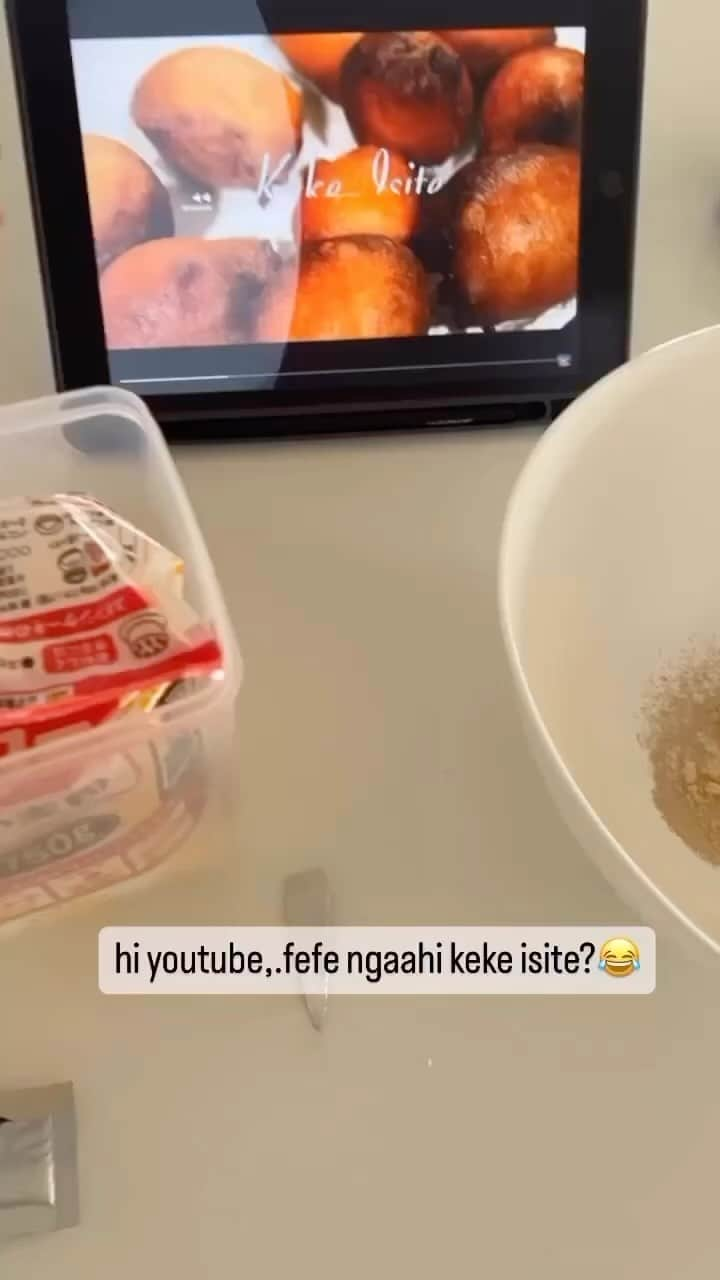 アタアタ・モエアキオラのインスタグラム：「1st time make keke isite Ouna👌 always have plan B😤🤣」