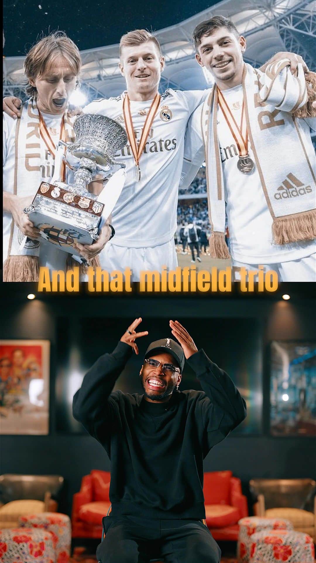 ダニエル・スタリッジのインスタグラム：「Another crazy night of @championsleague football @realmadrid vs @chelseafc and @officialsscnapoli vs @inter. Things are gonna be interesting tonight!  Who you got winning? Lemme know wah gwan in the comments! Letsss goooooo!!! #football #futbol #soccer #championsleague #jokes」