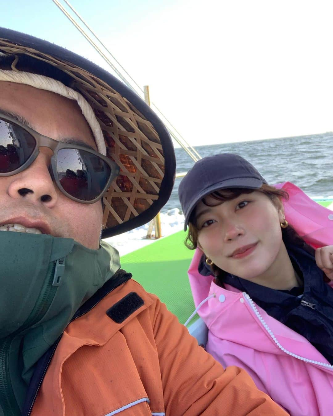 長友光弘のインスタグラム：「ワイ釣りロケ2日目！ 今日はトラフグ釣りに行ってきまーす✌️ 純奈も一緒😁  #ワイ釣り」