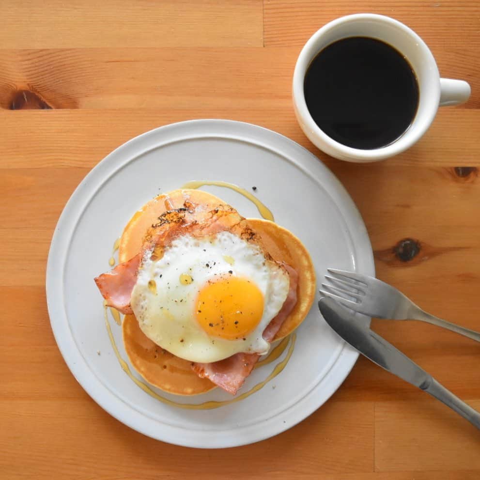 山崎佳のインスタグラム：「Today’s breakfast.」
