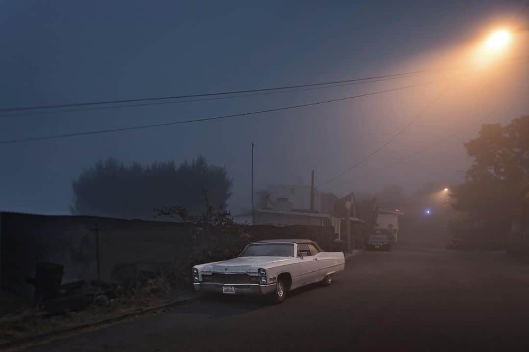 thephotosocietyさんのインスタグラム写真 - (thephotosocietyInstagram)「Photo by @gerdludwig | I am excited to share that the F15 Gallery in Bremen, Germany is currently presenting my exhibition titled SLEEPING CARS.  The exhibit features 21 large photographs of resting cars at night throughout Los Angeles, undeniably the city of cars. Vehicles are the blood in the veins of this metropolis. I have documented where these iconic Los Angeles inhabitants reside at night — tucked into driveways, proudly displayed in front of homes, glowing under streetlamps, covered with tarps, or simply left bare — aiming to evoke a mysterious quality reminiscent of the almost forgotten backdrops of the noir films so typical of Hollywood and Los Angeles.  My cars are loners. They command their own space and like to show their presence. Like a devoted bird watcher I have learned to recognize their sleeping patterns. With voyeuristic pleasure I’ve spied on them in their nightgowns. I’ve watched some sleep in the nude; some take afternoon naps and a few lucky ones get to sleep together.  In addition to the SLEEPING CARS series, the exhibition will feature a small selection of my images of Joseph Beuys captured in 1978.  If you are from or in the area, I would like to invite you to attend the exhibit, which will open on April 14th at 6 pm. I look forward to seeing you at the opening.  The exhibition will be on view through June 17, 2023.  @f15gallery #f15 #SleepingCars #exhibit #Bremen」4月12日 22時52分 - thephotosociety