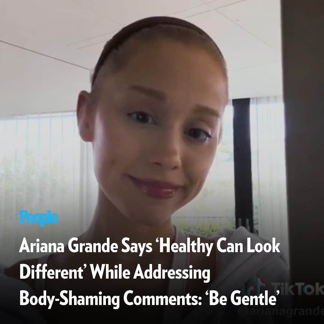 People Magazineさんのインスタグラム写真 - (People MagazineInstagram)「Ariana Grande is getting candid about her health. The pop star took to TikTok to shed light on her mental health, addressing recent comments about her body in a rare, three-minute confessional.  "There are many different ways to look healthy and beautiful. And personally, for me, the body that you've been comparing my current body to was the unhealthiest version of my body," she said. Read the full story at the link in our bio. | 📷: Ariana Grande/TikTok」4月12日 22時48分 - people