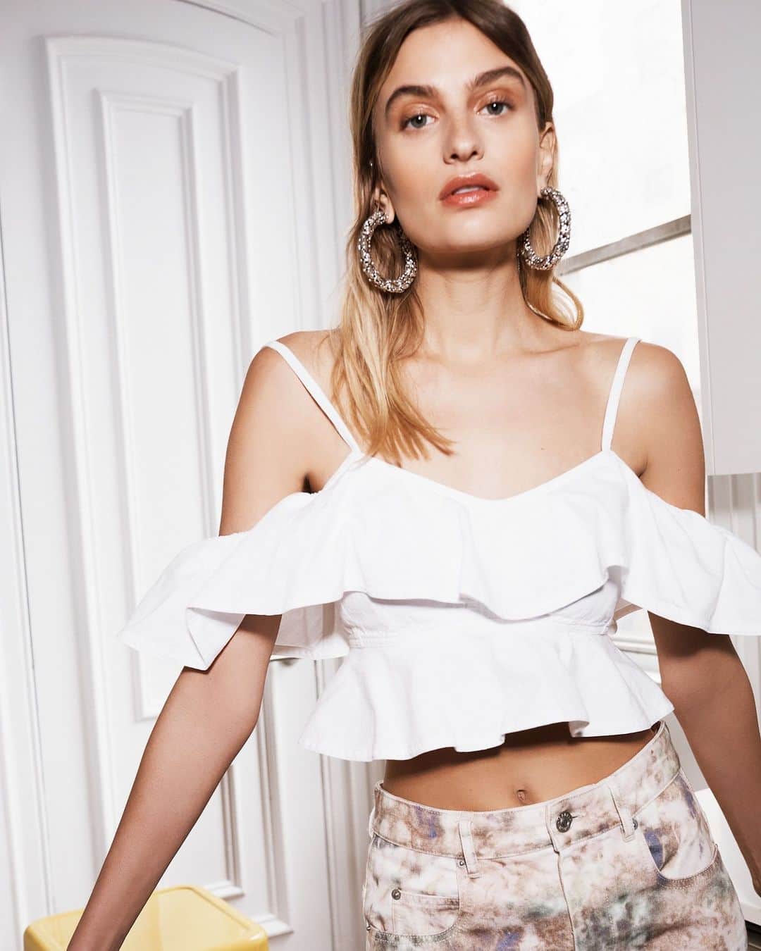 barneysnyofficialのインスタグラム：「Flaunt in voluminous ruffle detail. @isabelmarant」