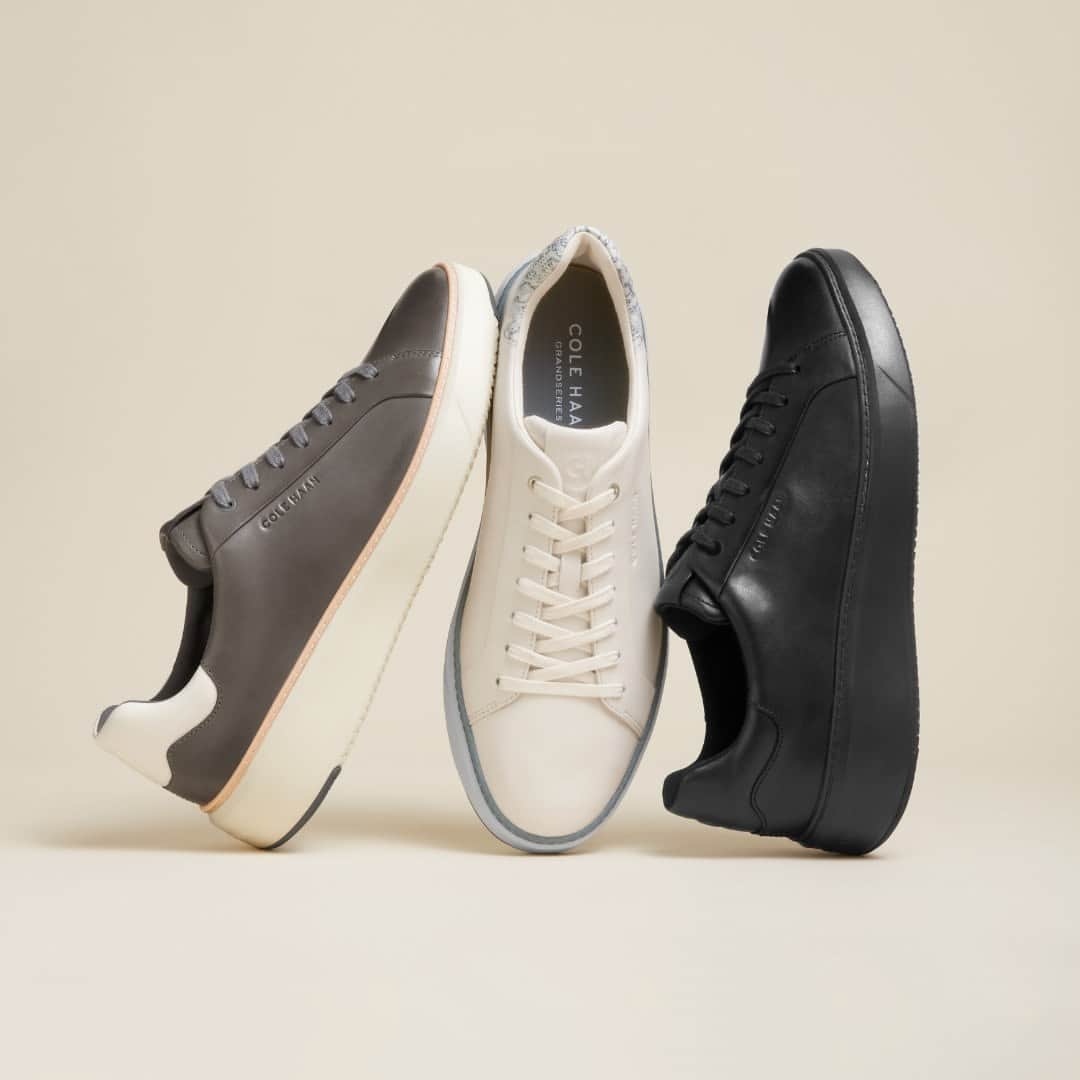 Cole Haanのインスタグラム：「A classic court sneaker deserves a place in every wardrobe. Tap to shop the best-selling GrandPrø Topspin.」