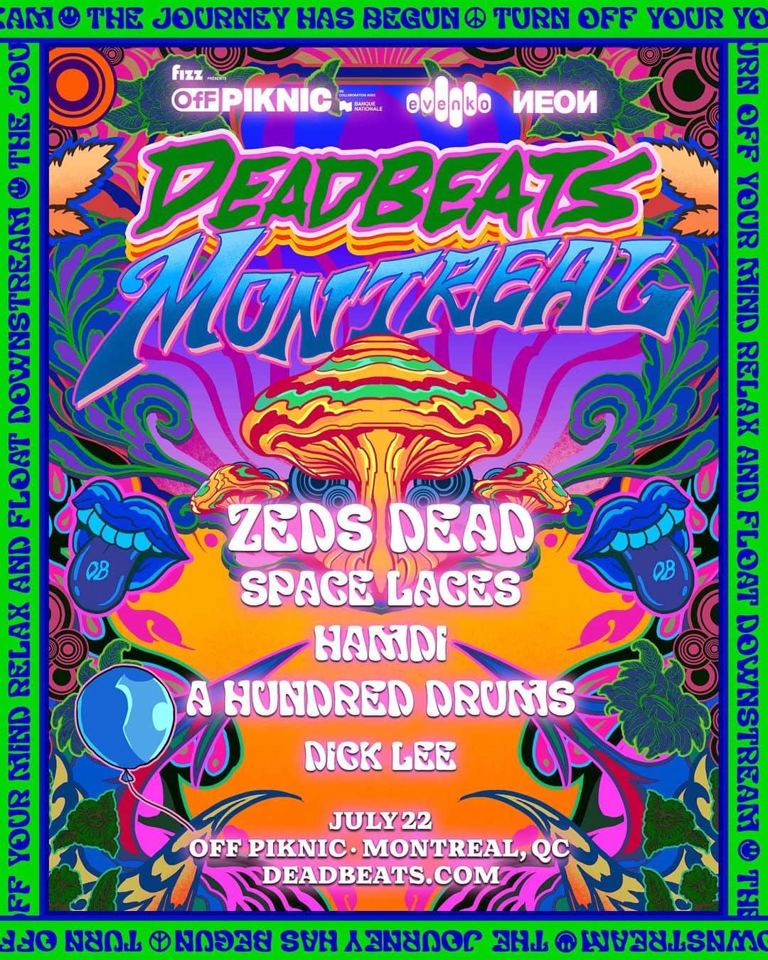 Zeds Deadのインスタグラム：「BACK IN MTL THIS JULY WITH THE DEADBEATS GANG! Link in bio to sign up for presale. Onsale friday 11am est!  Want to win tickets to Deadbeats MTL? Tag a friend in the comments to enter (unlimited entires, comment as many times as you want!)」