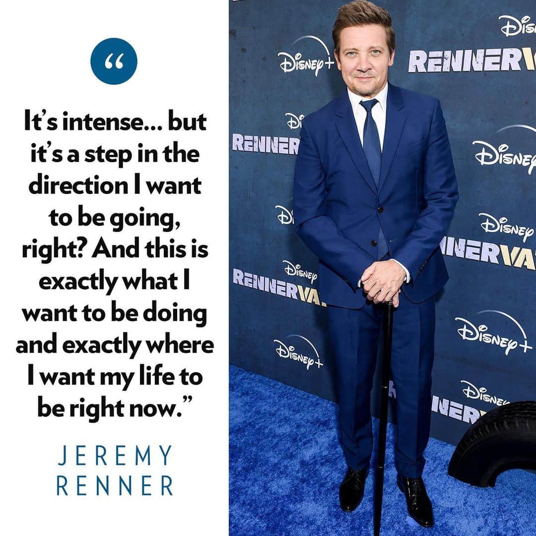 People Magazineさんのインスタグラム写真 - (People MagazineInstagram)「Jeremy Renner is back in business. ❤️ The actor made his triumphant, poignant return to the red carpet for the premiere of his upcoming Disney+ series Rennervations, walking hand-in-hand with his 10-year-old daughter Ava Berlin Renner.  "I'm overflowing with gratitude and excitement unlike [anything] I've felt in a very, very long time, you know?" Renner told PEOPLE. "Because it's not a movie that I'm promoting, It's not a show, it's my, it's my life, man, this is what I do." Read the full story at the link in our bio.  📷: Gilbert Flores/Variety via Getty, Matt Winkelmeyer/GA/The Hollywood Reporter/Getty」4月13日 0時37分 - people