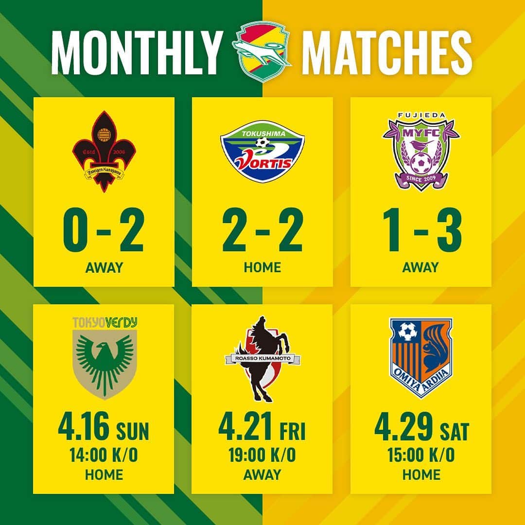 ジェフユナイテッド市原・千葉のインスタグラム：「MONTHLY MATCHES  ▶️ NEXT GAME 📆 4.16 14:00kick off🕑 🆚 東京ヴェルディ  🏟 フクダ電子アリーナ   #jefunited  #ジェフ千葉  #jleague  #Jリーグ  #monthly」