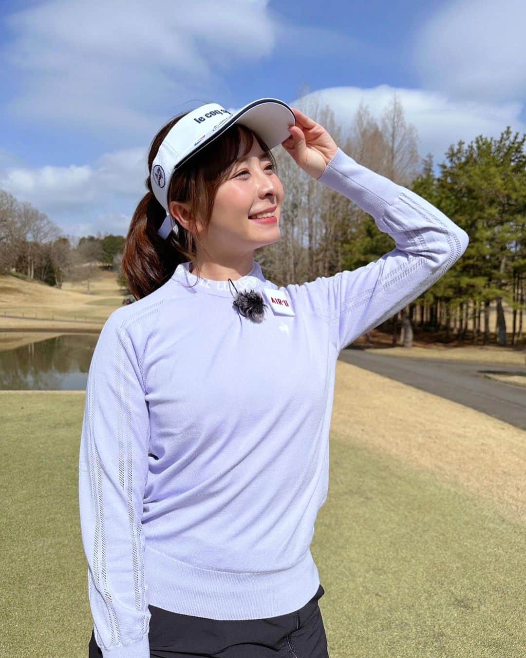 なみきさんのインスタグラム写真 - (なみきInstagram)「今回のウェアは @lecoqgolf_jp ！ ポイントは春らしいこのパープルの春ニットですが、全体的にスポーティーかつ大人コーデ目指したコーデにしてみました☺️ 上に淡い色の春色をいれて、他の小物を黒や白でしめるとちょうどよいバランスに！ またこのスカート形も綺麗！ ・ ・ #golf #GOLF #ゴルフ #ゴルフウェア #ゴルフウェアコーデ #lecoque #ルコック #pr #ゴルフ女子」4月13日 1時23分 - namiki_golf