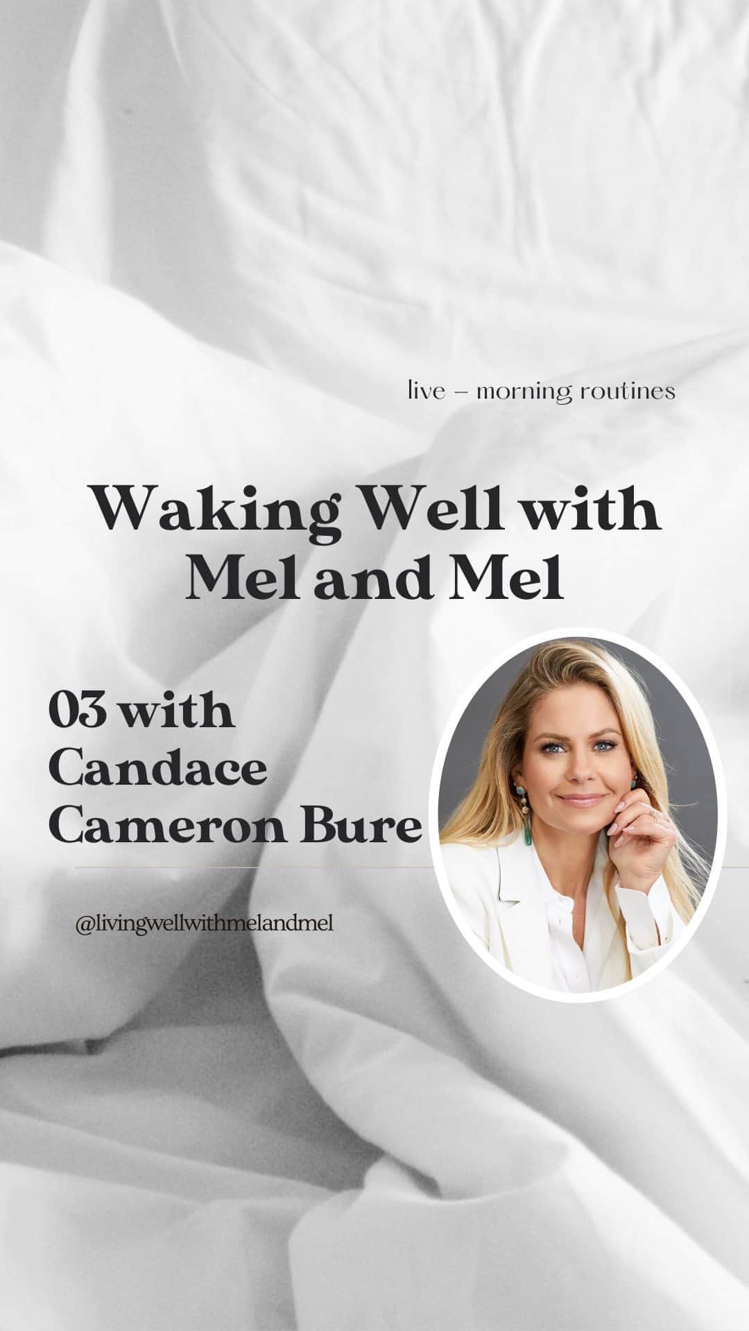 キャンディス・キャメロン・ブレのインスタグラム：「We chatted with our dear friend @candacecbure about her morning routine. Candace is an actress, producer, director, entrepreneur, and mother. Yes friends, she does it all!   We covered the things Candace priorities in the morning, why breakfast is a game changer, and she even tells us the number 1 thing that makes her feel refreshed.  Candace, we love you! Thanks for joining us.  Comment below to let us know what piece of advice resonated with you the most!   In love and wellness, Mel and Mel」