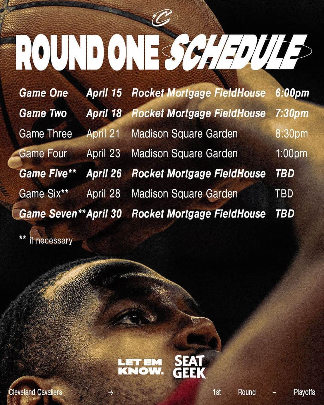 キャブスのインスタグラム：「Round One is here. #LetEmKnow」