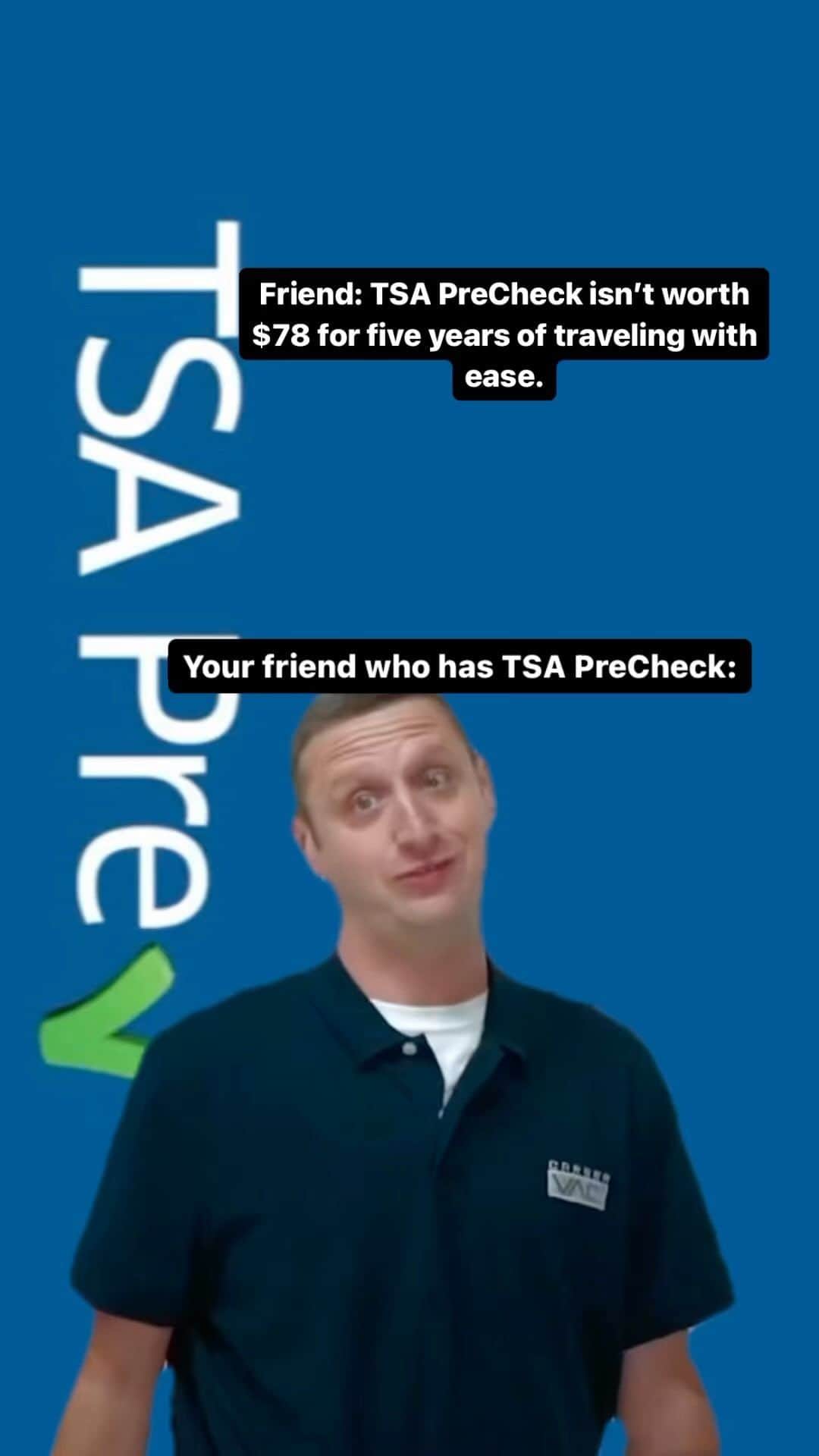 のインスタグラム：「It’s time to change your altitude…  Plane to see your friend with TSA PreCheck is right! After all, they know all about taking flights and traveling with ease. You’re still not sure? Let’s get your head out of the clouds with these perks:  ✅It’s air-mazingly only $15.60 a year for 5 years ($78).  ✅The soles of your shoes stay grounded on your feet.  ✅Belts remain buckled through security.  ✅Travel-size liquids and electronics remain seated in your carry-on.  Want to put a stop to your friend’s annoying question? Head up, up, up to our link in bio and apply today.  #tsaprecheck #travelperks」