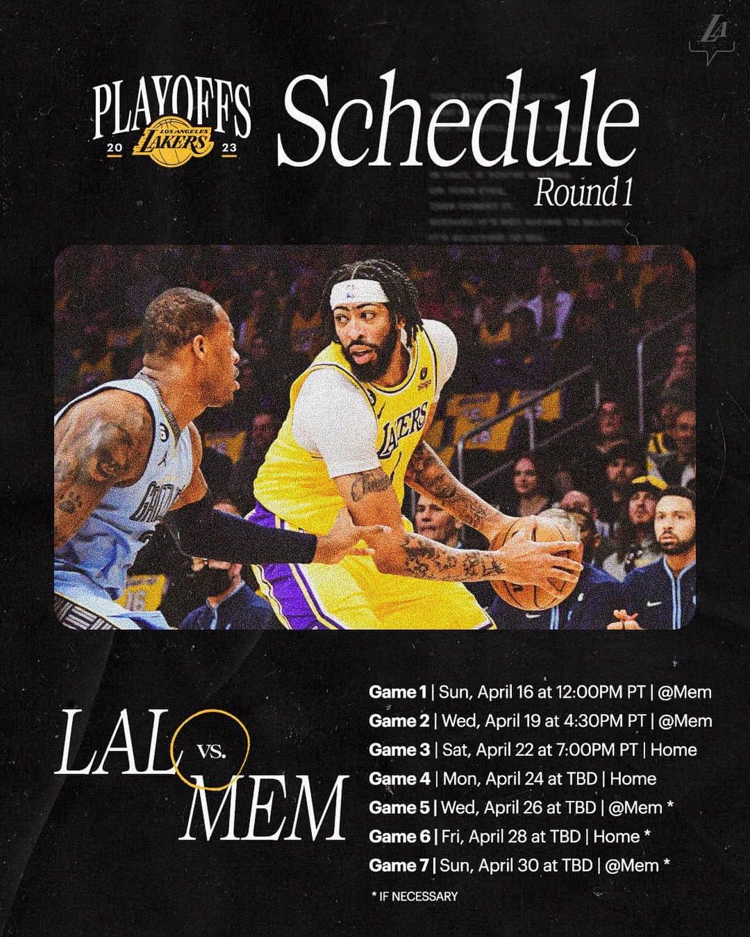 Los Angeles Lakersさんのインスタグラム写真 - (Los Angeles LakersInstagram)「Mark your calendar 🗓️」4月13日 8時17分 - lakers