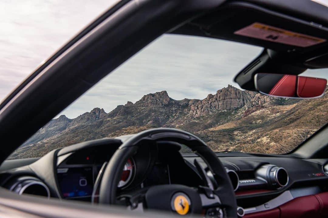 Ferrari USAのインスタグラム：「Taking in the spectacular view. #Ferrari812GTS」