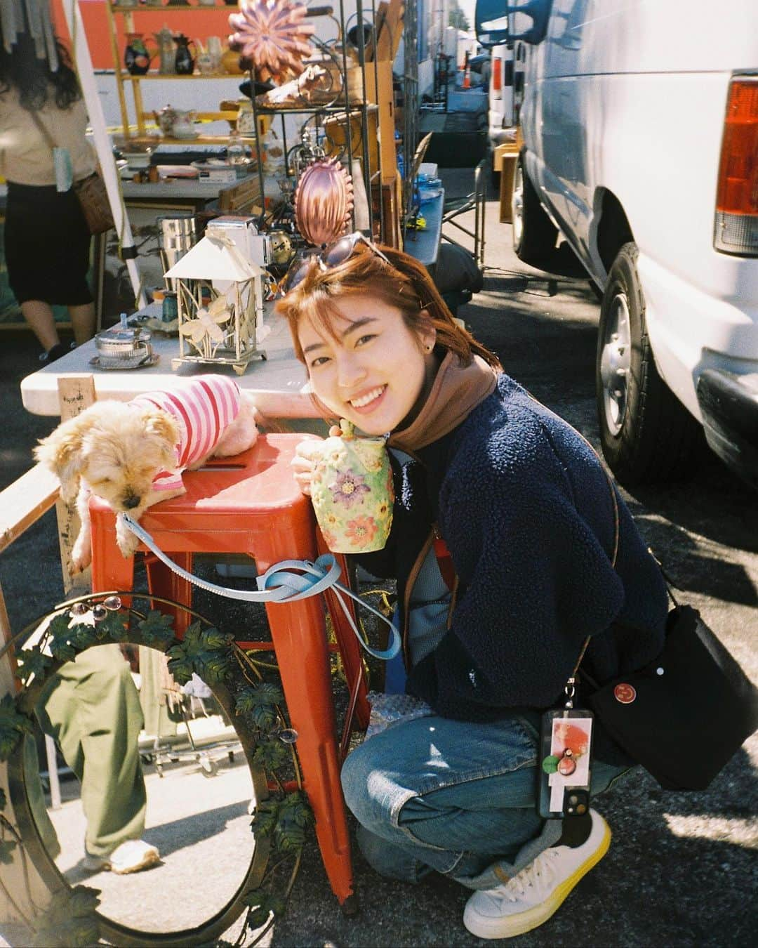 高橋春織さんのインスタグラム写真 - (高橋春織Instagram)「.  santa monica  antique market ~🇺🇸  お花柄のティーポットに 出会えました~🫖🌼  お店の看板わんちゃん 可愛かった🐶  #losangeles #haofilm #santamonicaantiquemarket」4月13日 16時53分 - haoringo_official