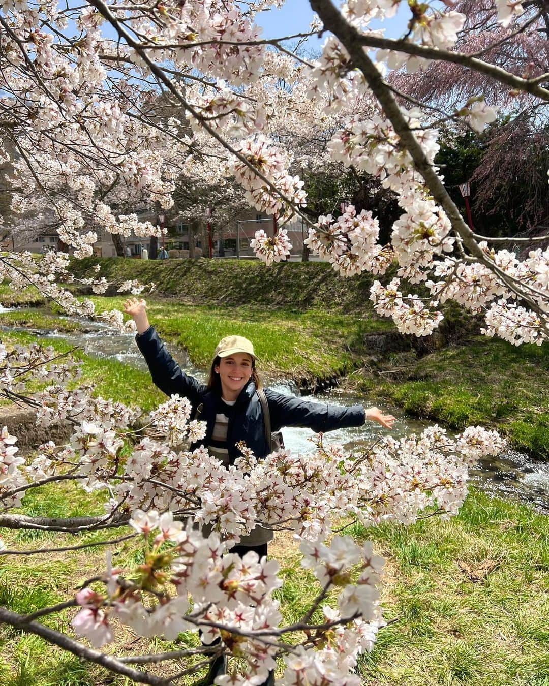 Rediscover Fukushimaのインスタグラム：「Cherry blossoms in full bloom today at Kannonji-gawa River in Inawashiro Town! 🌸  You can watch today’s livestream from Kannonji-gawa on our Facebook page - we also shared some places where you can see sakura in the coming days in Fukushima! 🤩🙌  We’ll be doing another livestream from Inawashiro soon, so stay tuned! 👀   And thank you so much for your support! 💗  #visitfukushima #fukushima #fukushimaprefecture #inawashiro #beautifuljapan #beautiful #visitjapan #japantravel #japantrip #japantravelinspo #sakura #spring #japanspring #sakurajapan #sakuraseason #cherryblossomseason #kannonjigawa #kannonjigawasakura #japanreels #visittohoku #tohokutrip #jrpasstohoku #桜 #東北旅行 #福島観光 #観音寺川の桜」