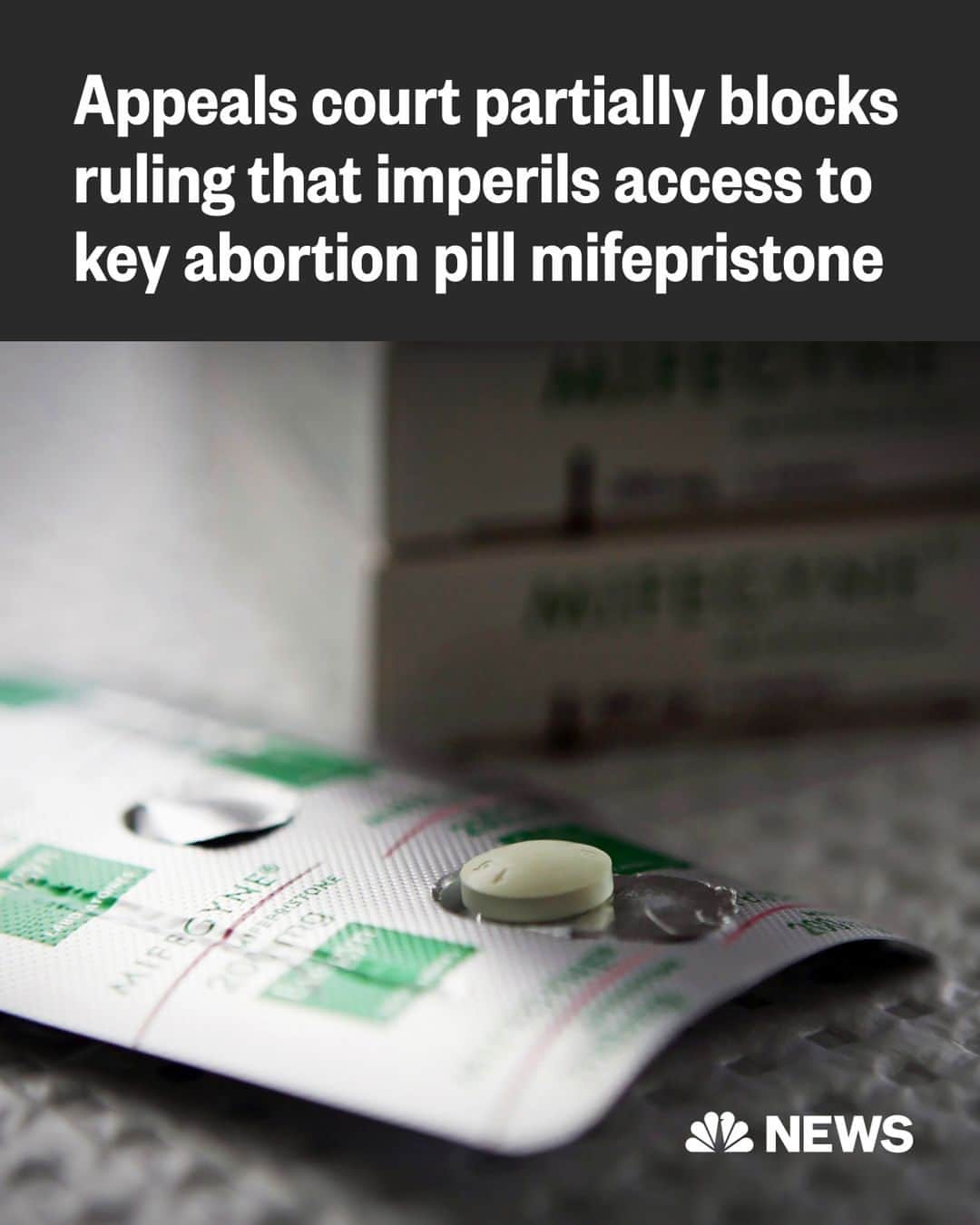 NBC Newsさんのインスタグラム写真 - (NBC NewsInstagram)「A federal appeals court late on Wednesday blocked part of a ruling issued last week by a Trump-appointed judge that endangers access to the abortion pill mifepristone.  The 5th U.S. Circuit Court of Appeals granted the Justice Department's emergency request to put on hold the part of the decision issued by U.S. District Judge Matthew Kacsmaryk that suspended the Food and Drug Administration's original approval of mifepristone, which dates back to 2000.  But the three-judge panel said that a separate part of Kacsmaryk's decision, which suspends changes the FDA made to the drug's approved use in 2016, could go into effect. The panel also determined that the agency's finding in 2021 that mifepristone can be distributed by mail would be paused as well, as Kacsmaryk ordered.  The court's decision imperils widespread availability of the drug, as it would require patients to make in-person visits to obtain it.  Click the link in our bio to read more.」4月13日 14時06分 - nbcnews