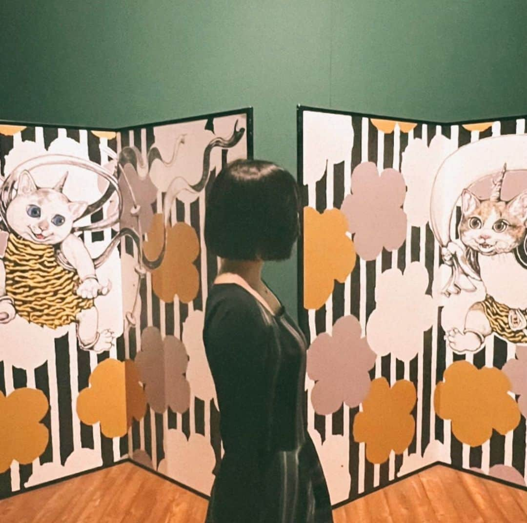 江口千夏さんのインスタグラム写真 - (江口千夏Instagram)「｢ヒグチユウコ展 Circus｣ 見てきました🎪  展示全てが素敵すぎて 幸せな溜息が止まらなかった😮‍💨💚  好きな作品が生で見れて嬉しかった  #ヒグチユウコ #ヒグチユウコ展circus #yukohiguchi #森アーツセンターギャラリー #tokyo #roppongi #風神雷神 #美術館 #美術館巡り #도쿄」3月20日 20時41分 - chinatsu.eguchi