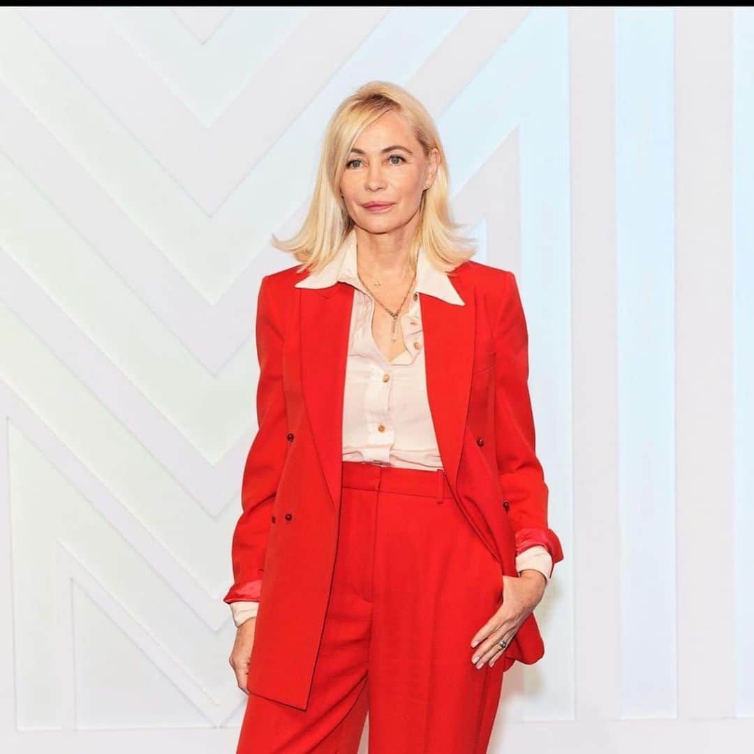 エマニュエル・ベアールのインスタグラム：「As a member @seriesmania  international jury  #thanksforhavingme❤️ Wearing @lanvin  @brunosialelli 💄 @marion.robine  @orbis.media」