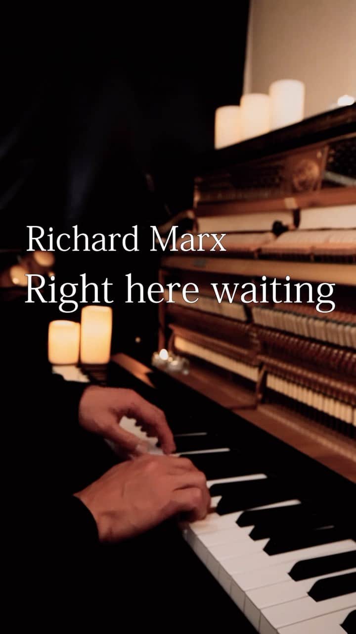 望月衛介のインスタグラム：「Beautiful melody ❤️ I will be right here waiting for you forever..  #richardmarx #rightherewaiting #ballad #love  #piano #pianist  #composer  #coversong  #healing #heal #chill #chillmusic  #newage  #newagemusic  #eisukemochizuki  #ピアノ #ピアニスト #癒し #ニューエイジ #ヒーリング #カバー曲  #作曲 #満月作曲 #望月衛介 #fullmoon #満月」