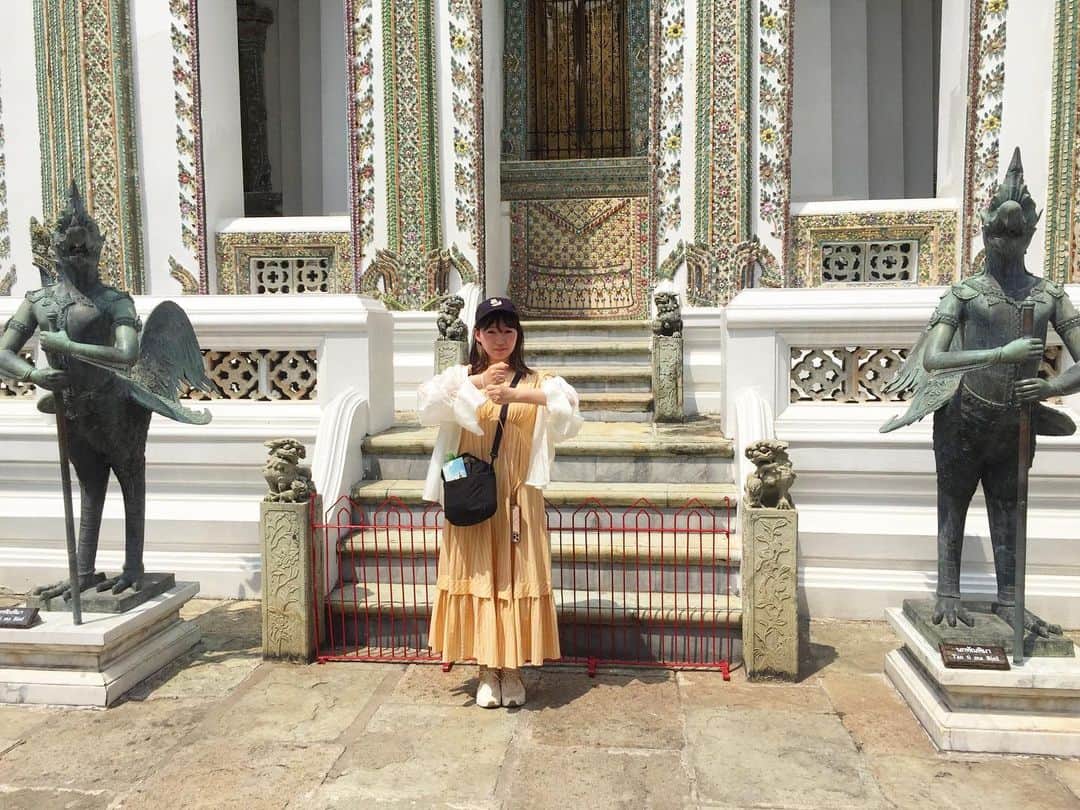 山下聖良さんのインスタグラム写真 - (山下聖良Instagram)「ただいまｯ!  無事に帰国しました❣️  初めてだらけのタイ🇹🇭 さいっっこーに楽しかったよ！  今すぐみんなに聞いてほしいくらい思い出たくさんだよー！どこかでお話しできたらいいな💭  #タイ#🇹🇭#ワットアルン #大宮殿#バンコク旅行  #バンコク観光 #旅行好きな人と繋がりたい」3月21日 18時48分 - yamashita_seira