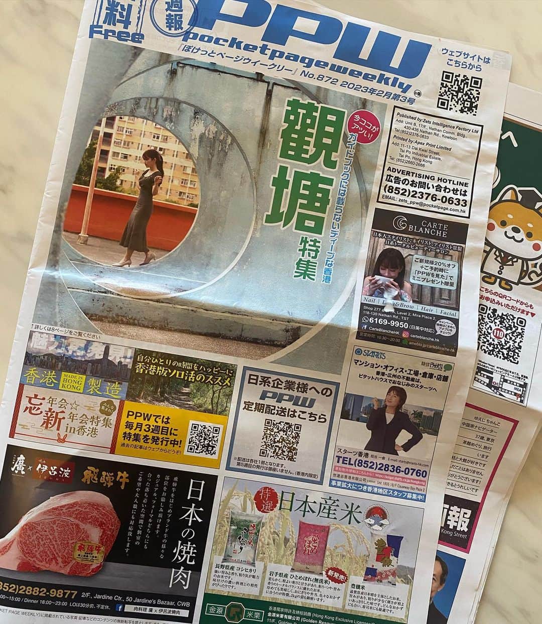 MICさんのインスタグラム写真 - (MICInstagram)「香港にお住まいの方　PPWはご存知ですか？🇭🇰 PPWは23年にわたって香港・関東で発行されている現地に密着したリアルな情報がモリモリの週刊フリーペーパー📖  今回【ガイドブックには載らないディープな香港・觀塘特集】に私も参加してきました\( ˙▿˙　)/💗  この投稿ではほんの一部だけ載せさせていただきましたが、觀塘の魅力や観光スポット、ガイドブックではなかなか見かけないマニアック〜情報もみっしり詰まってます❣️ 私の大好きな @urban.cafe.hk と一緒の紙面に載れて嬉しいです笑  もちろん今回の觀塘特集だけでなく、PPWは他にも楽しくて読み応えのある企画がたくさん✨ 香港にきたばかりで日本の知り合いがいなくてさみしいよって方にもコミュニティ掲示板なんかもあります‼️  香港に来たばかりの時、友達も1人もおらず出かけると漢字と英語が広がる街でどちらもまともにできない私はさみしい日々を過ごしていました🇭🇰 そんな時英会話スクールに置いてあったPPWを手に取ると、見慣れた日本語がたくさんで とても嬉しくて安心したのを覚えています🇯🇵  いつか日本に帰国する際に 私が香港で過ごした記念ができてとっても嬉しいです🐇  お声がけくださった　@sachiko_editor_hk さん @eiko0729 さん 楽しい機会をありがとうございました(꒦ິ⌑꒦ີ)❤️  #ぽけっとページ #PPW #鯉魚門 #觀塘 #茶果嶺 #香港好去處 #九龍湾   #香港情報  #フリーペーパー #香港在住さんと繋がりたい #🇭🇰 #香港在住 #海外生活  #香港観光 #香港生活 #香港日本人  #香港在住日本人 #hkkol #hkinfluencer  #hkjapanese」3月21日 18時02分 - micmofmof