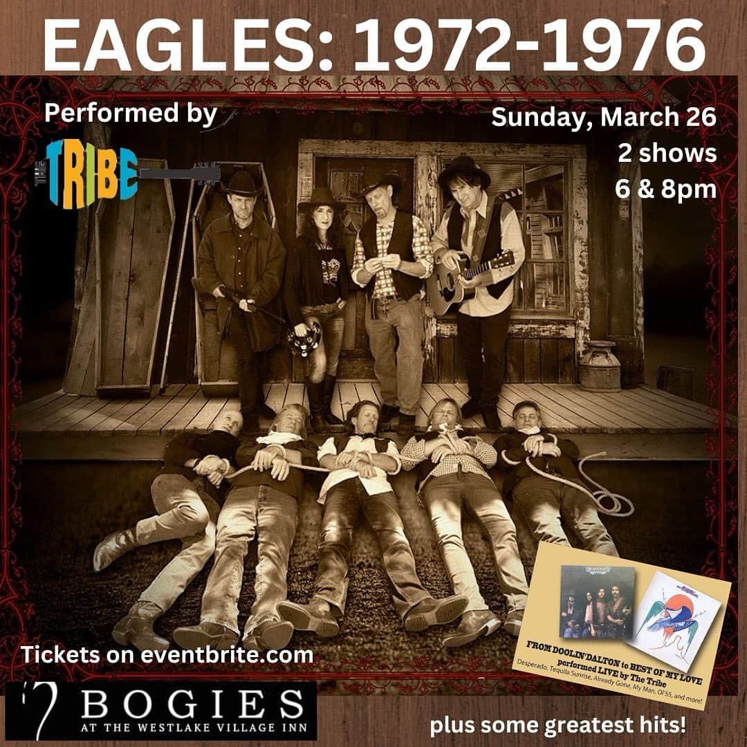 ロブ・モローのインスタグラム：「Going to drop in and sing one of my fav #Eagles tunes #WastedTime w/this beautiful motley crew of musicians. Come join us at this sweet venue and get an earful of great music. @bogiesbar @thetribebandla」