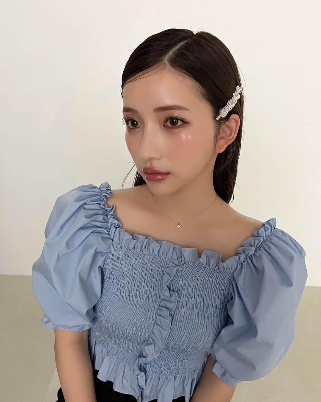 南りほのインスタグラム：「キューナナパーセント2のオフショット📸🦋💙  #キューナナ2 #プリ」