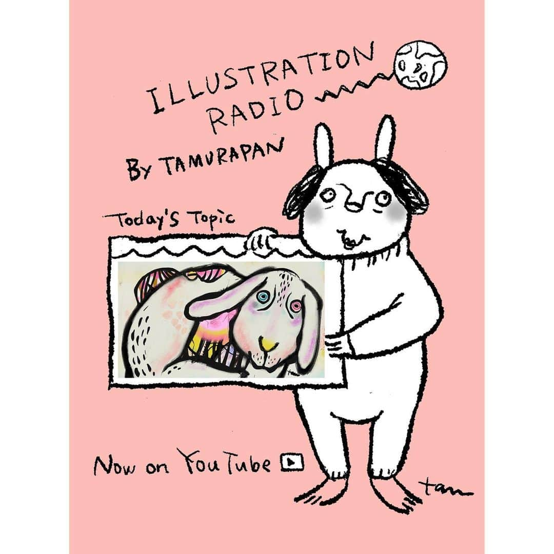 たむらぱんのインスタグラム：「ILLUSTRATION RADIO vol.20『うさぎと涙』  たむらぱんYouTubeチャンネルにて公開になりました。 帰ってきた？イラストレーションラジオ〜 ぼんやりご視聴下さい☺️🌸☺️  〜ILLUSTRATION RADIOとは〜 たむらぱんが何かしらのことをイラストと共にひとり喋りでお届けする刺激のないYouTube番組ラジオ風です。 穏やかな時間のお供に…😌 （ストーリーアーカイブよりもご視聴頂けます） . . #illustration #radio #tamurapan  #youtube #たむらぱん #うさぎ #涙 #花粉症 #tamurart#たむら絵」