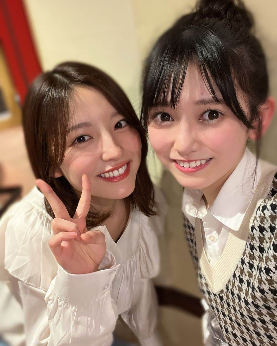 早川聖来のインスタグラム：「愛が満ち足りている🐼  /池田瑛紗ブログ  #早川聖来#乃木坂46 #池田瑛紗」