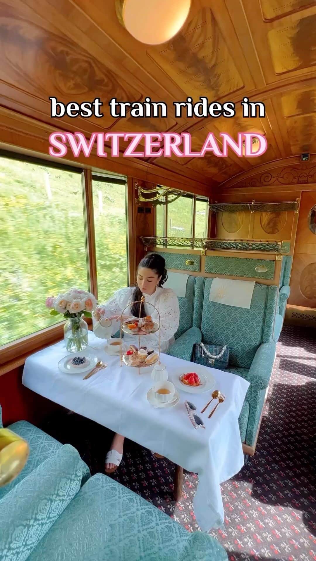 bestvacationsのインスタグラム：「Best train rides in Switzerland 🇨🇭Lequel vous préférez ? 1-4 ? ❤️ By @aureliestory」