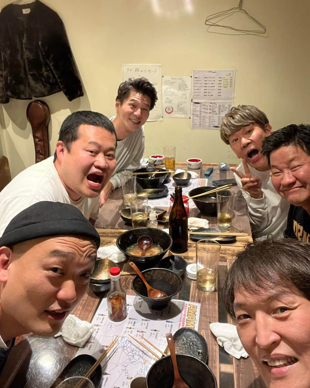 千原ジュニアさんのインスタグラム写真 - (千原ジュニアInstagram)「昨夜のメンツ  #フジモン #チャンス大城 #みなみかわ  #モグライダー」3月21日 21時31分 - chihara_jr