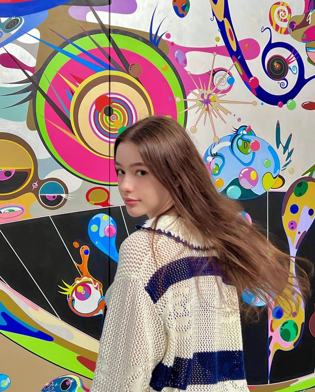 ダシャ・テゥアランさんのインスタグラム写真 - (ダシャ・テゥアランInstagram)「Takashi Murakami's exhibition was impressive  ʚ(*´꒳`*)ɞ .｡✧･ﾟ:* ~♡」3月21日 21時34分 - taaarannn